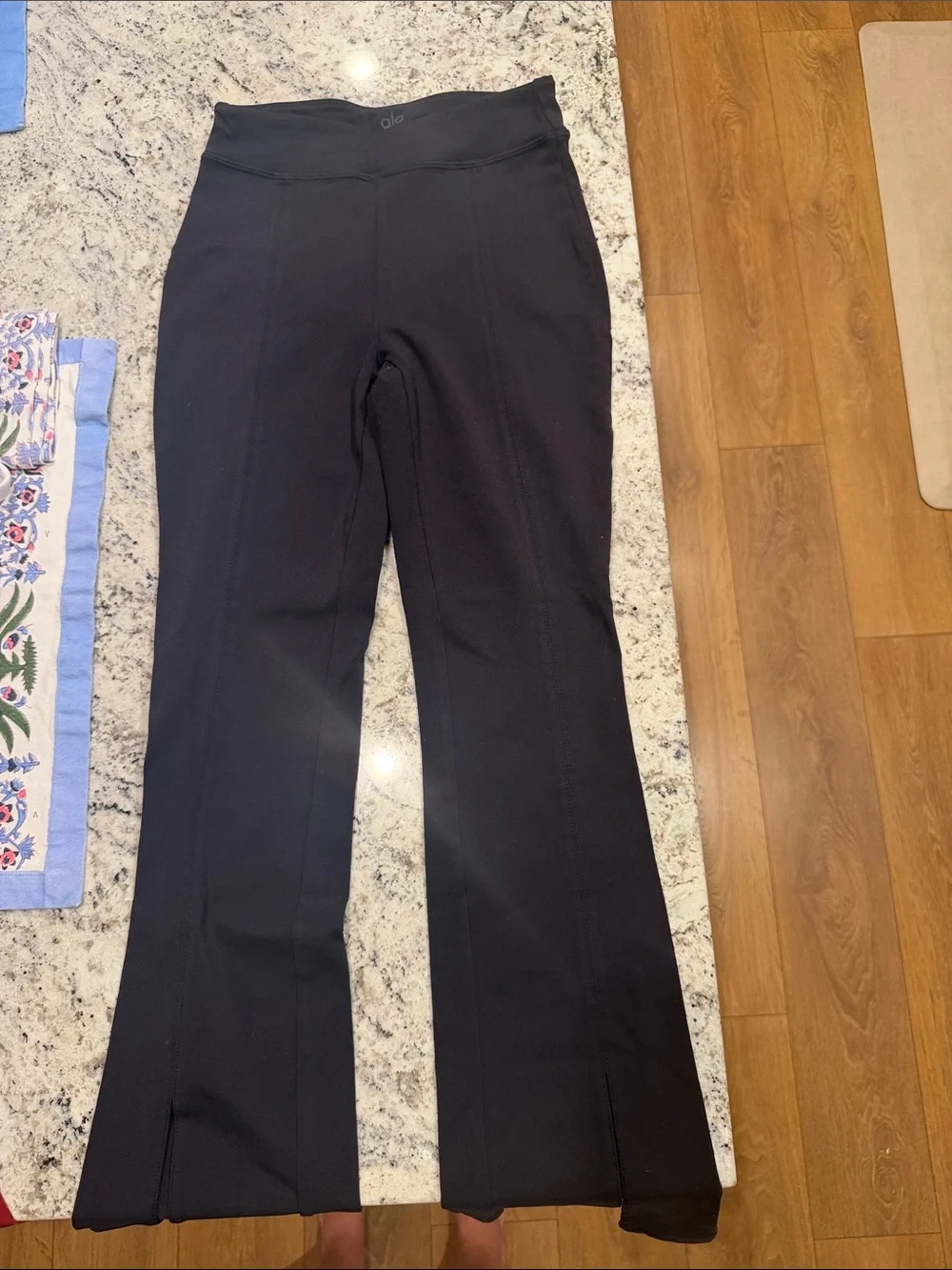 ALO Yoga Black Boot-Cut Flare Leggings